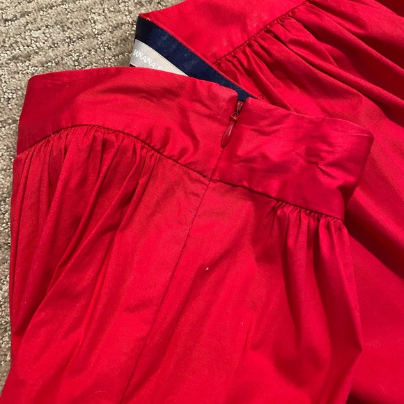 Banana Republic Red Pleated Pocket Mini Skirt 10 - Picture 6 of 7